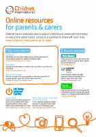 Parents and carers resource sheet 1019
